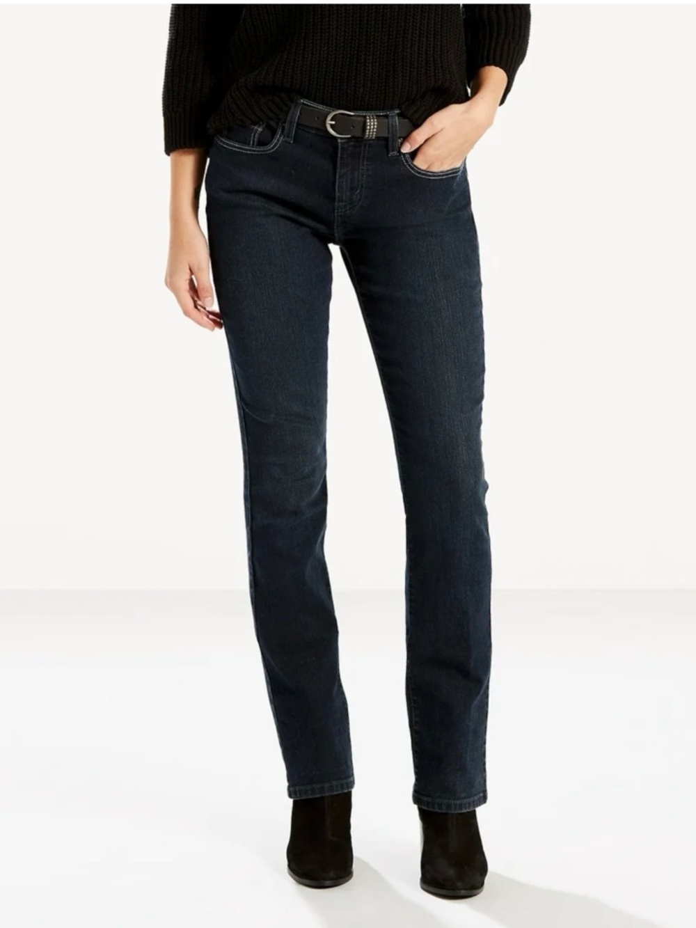 Levi’s 505 Straight Denim Jeans Women’s Size 8 Classic Traditional Y5